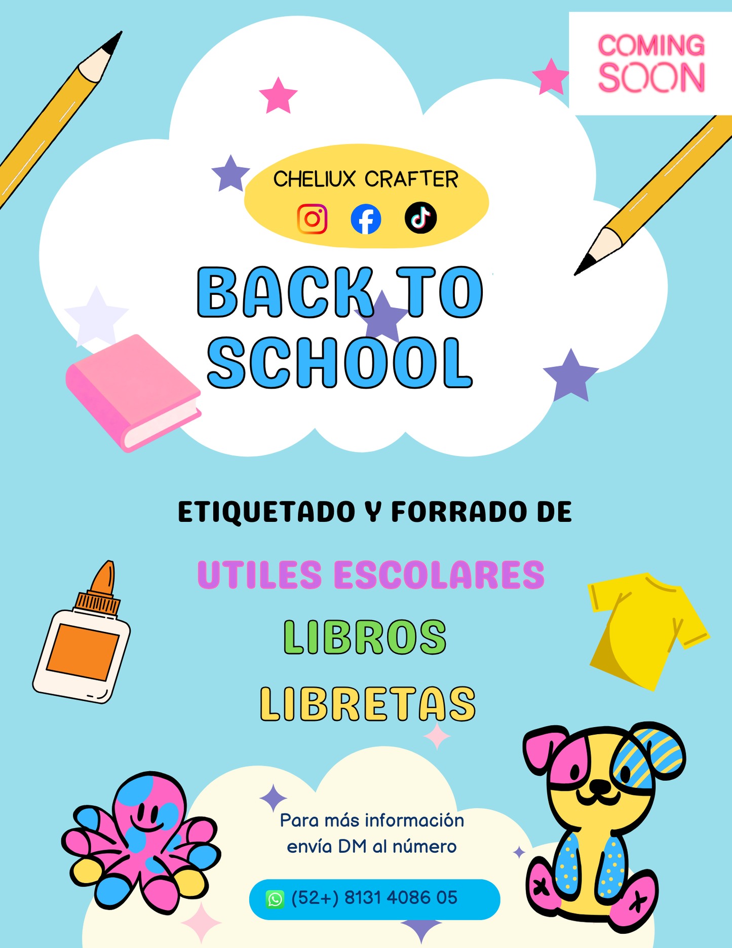 Forrado de utiles escolares